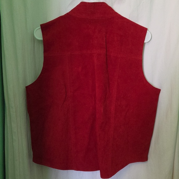 Vintage 90s Y2k Tangents Suede Leather Vest - Picture 12 of 14